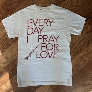 Yayoi Kusama Everyday I Pray for Love RARE tshirt